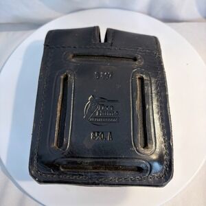 Don Hume 850A Double Magazine Pouch Black Leather Duty Belt Holster